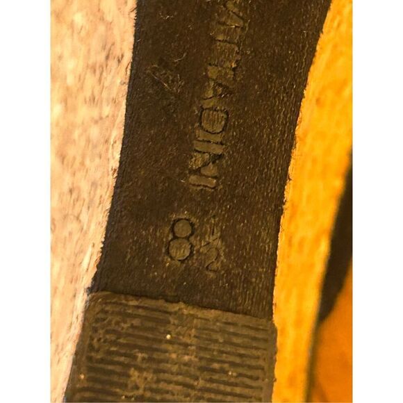 Adrienne Vittadini Claudia Sandals Shoes SZ 8.5 Cork Wedge Slingback Black Fabri - Picture 7 of 7